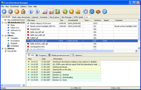 Программа закачки файлов FastTorrent